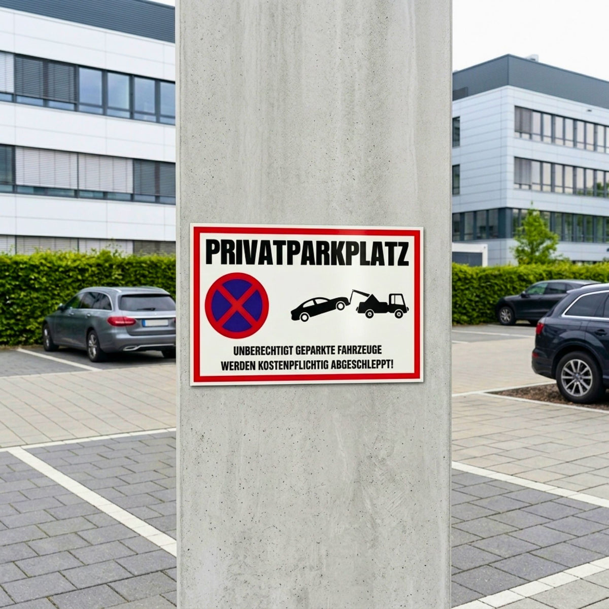 Privatparkplatz Schild - Design 1