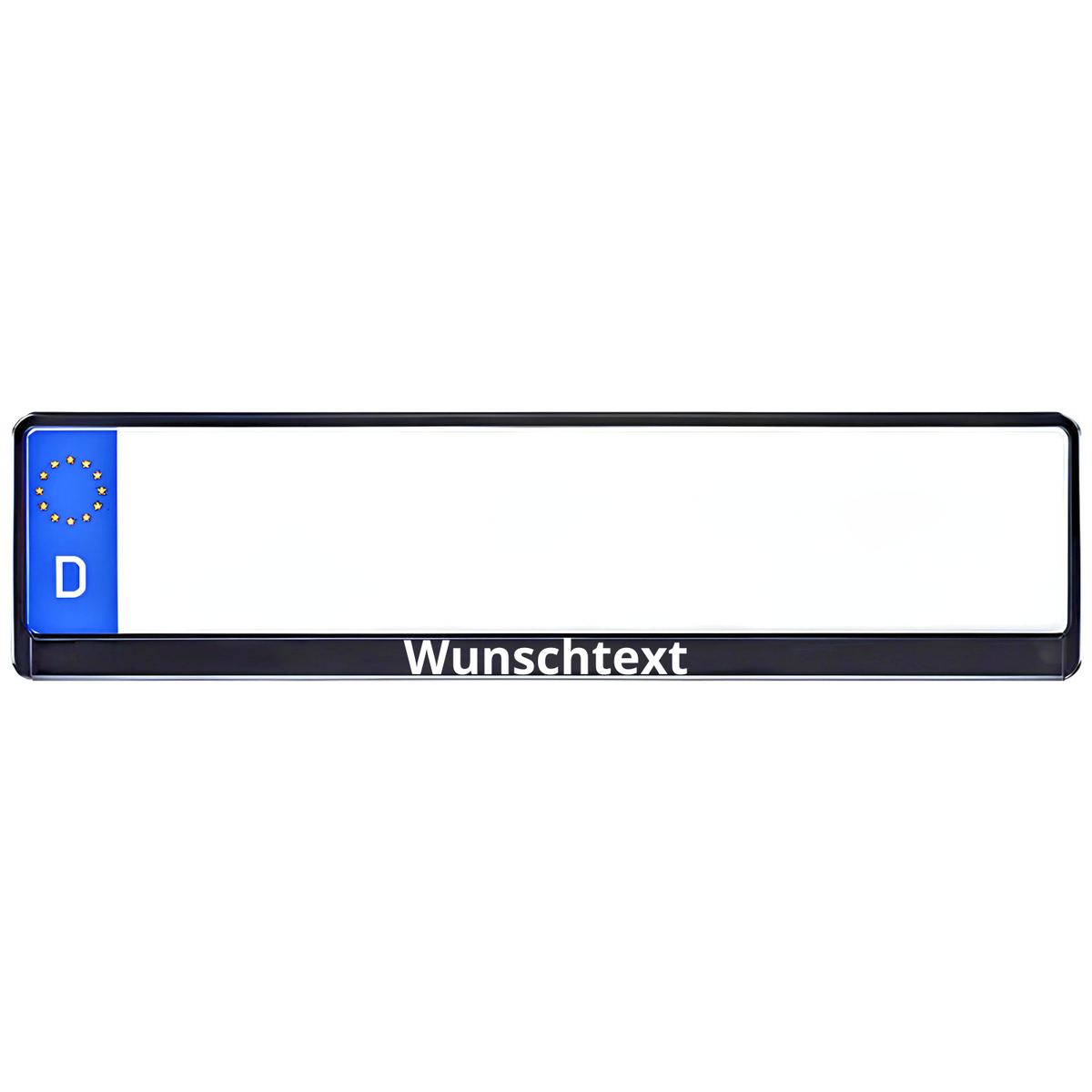 Kennzeichenhalter mit Wunschtext